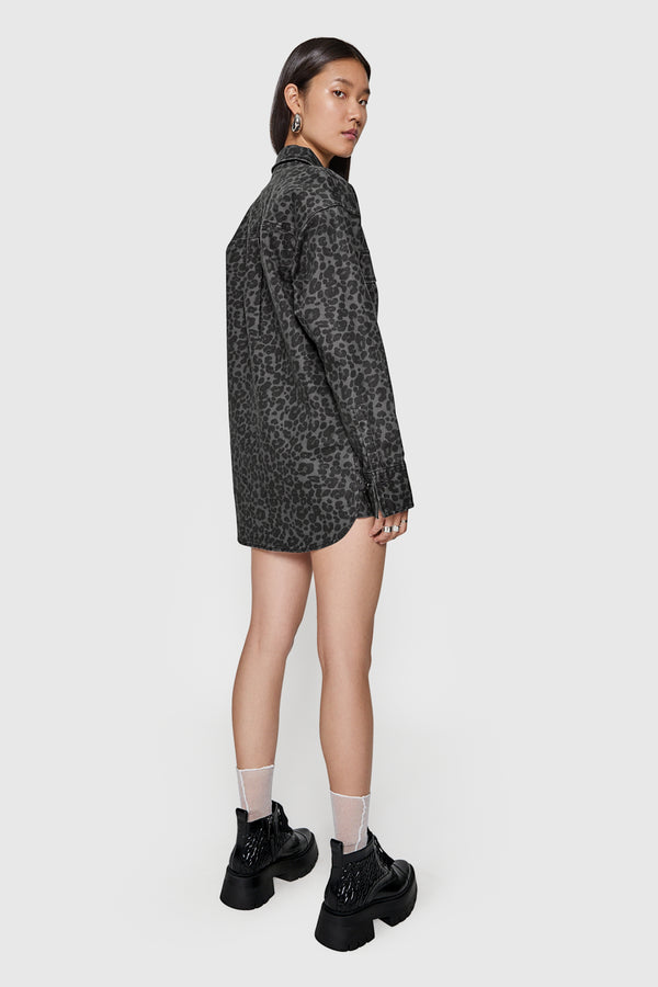 Rebecca Minkoff Alfie Leopard Utility Dress