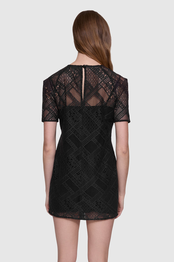 Rebecca Minkoff Cara Lace Short Sleeve Dress