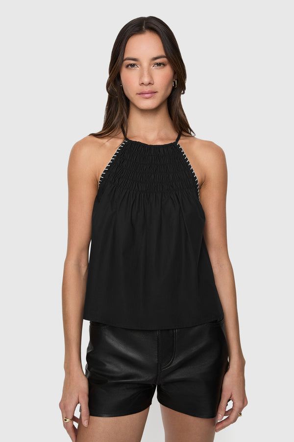 rebecca minkoff Cassie Smocked Top