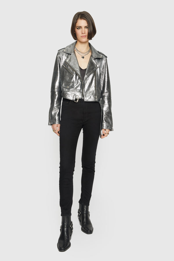 rebecca minkoff Cropped Jett Moto Jacket