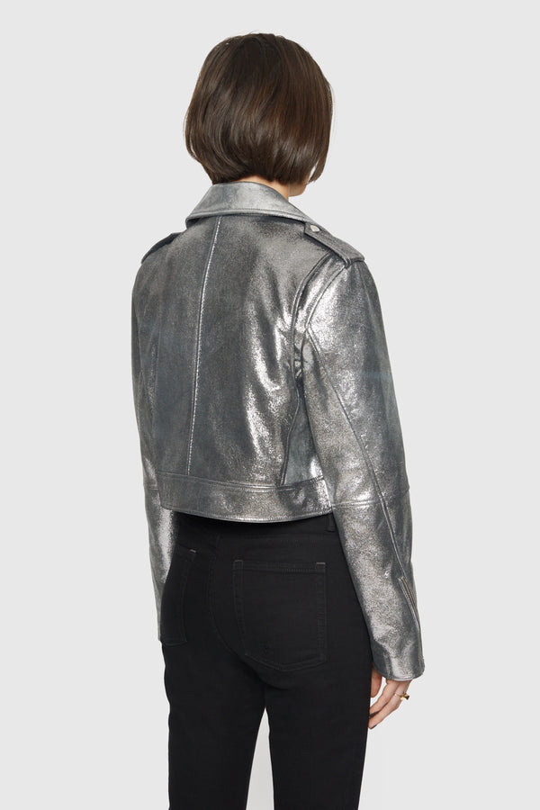 Rebecca Minkoff Cropped Jett Moto Jacket