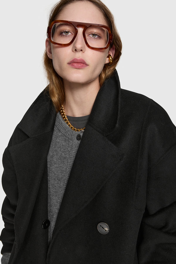 Rebecca Minkoff Double Face Wool Peacoat