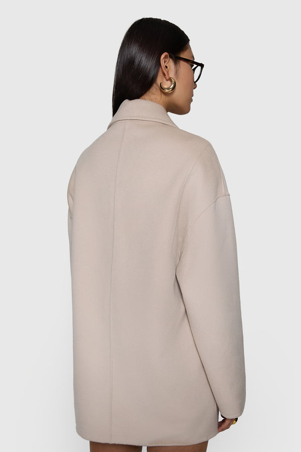 Rebecca Minkoff Double Face Wool Peacoat