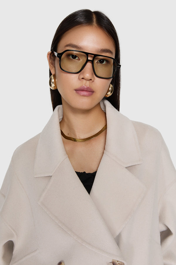 Rebecca Minkoff Double Face Wool Peacoat