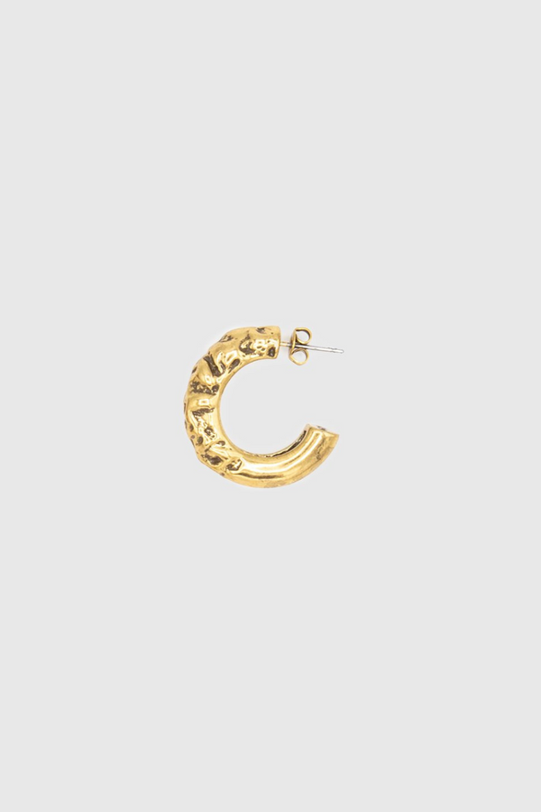 Rebecca Minkoff Dual Texture Hoop Earring