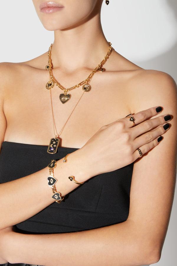 Rebecca Minkoff Evil Eye Heart Bracelet