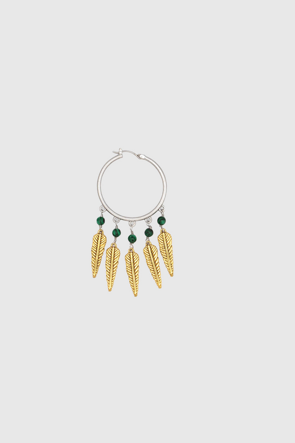 Rebecca Minkoff Feather Hoop Earrings