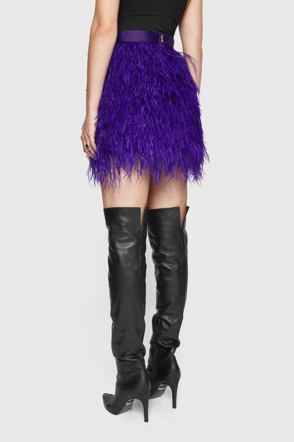 Rebecca Minkoff Feather Mini Skirt
