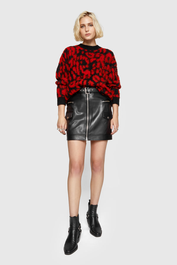 Rebecca Minkoff Gordon Leopard Sweater