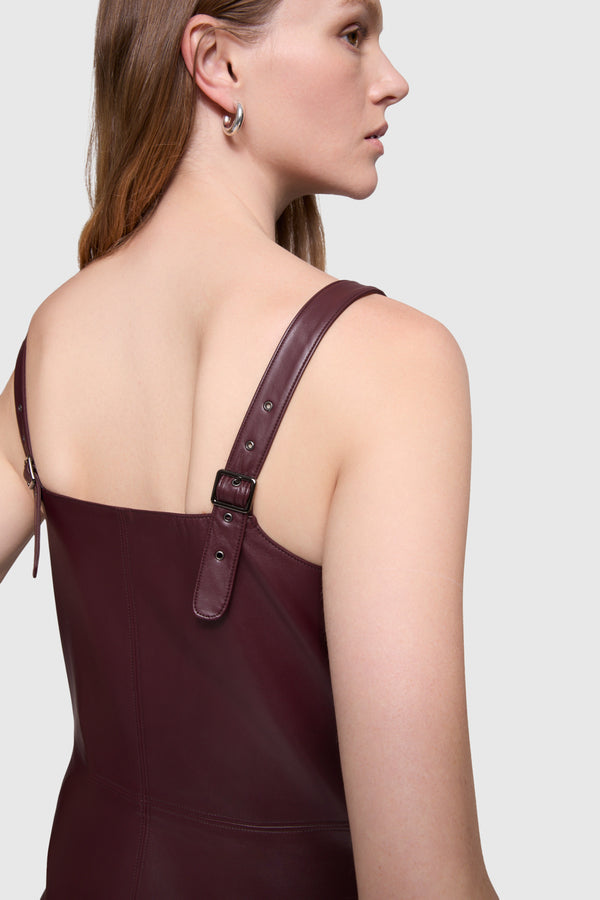 Rebecca Minkoff Harper Faux Leather Dress