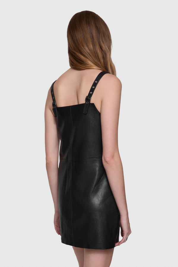 Rebecca Minkoff Harper Lamb Leather Dress