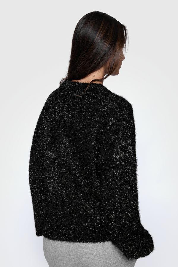 Rebecca Minkoff Henley Lurex Sweater