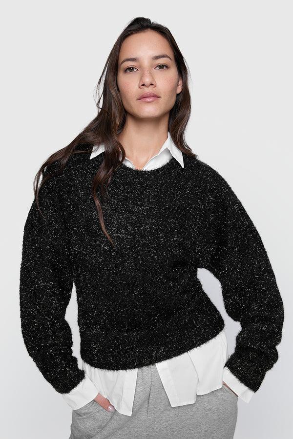rebecca minkoff Henley Lurex Sweater