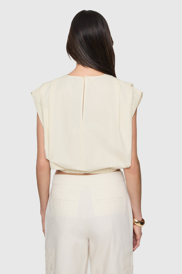 Rebecca Minkoff Holly Sleeveless Poplin Top