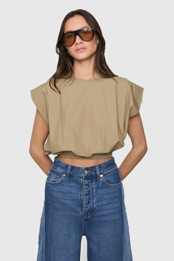 rebecca minkoff Holly Sleeveless Poplin Top