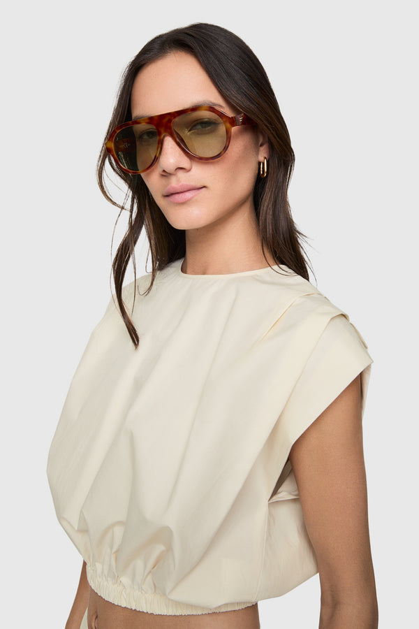 Rebecca Minkoff Holly Sleeveless Poplin Top