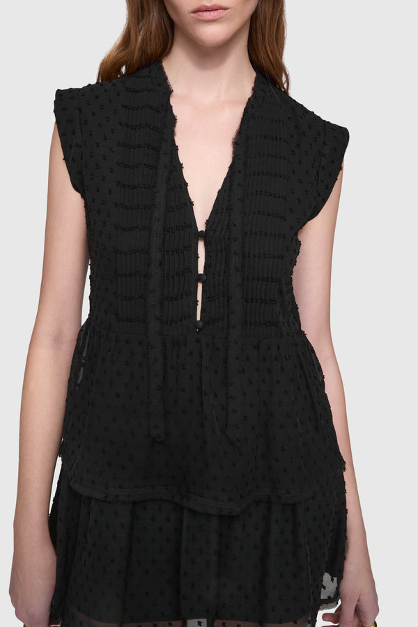 Rebecca Minkoff Ivy Pintuck Tier Dress