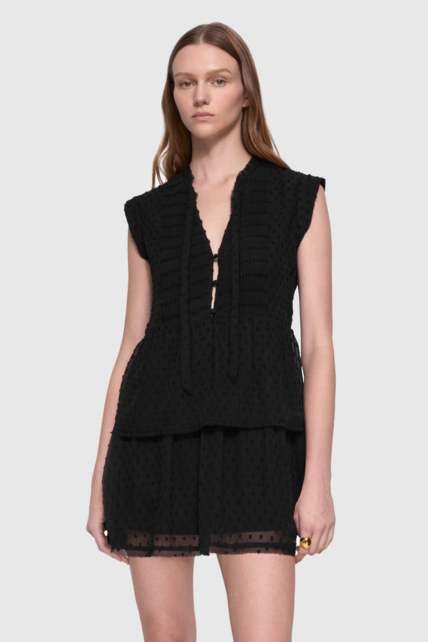 rebecca minkoff Ivy Pintuck Tier Dress