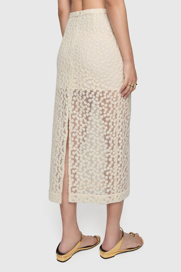 Rebecca Minkoff Jaci Midi Lace Skirt