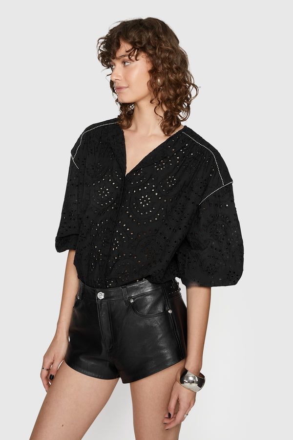 Rebecca Minkoff Jane Eyelet Blouse