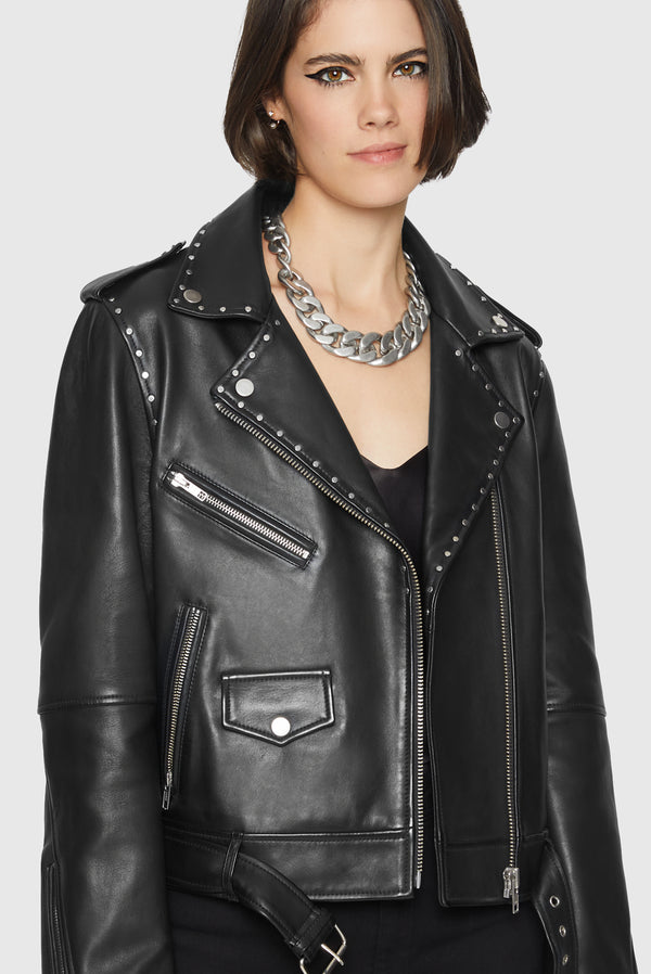 Rebecca Minkoff Jett Moto With Studs