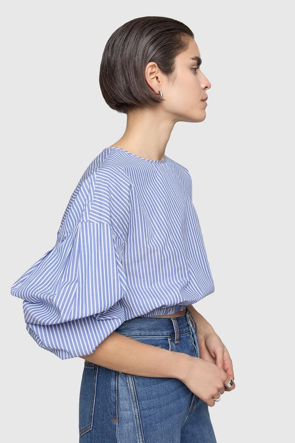 Rebecca Minkoff Julia Stripe Long Sleeve Top