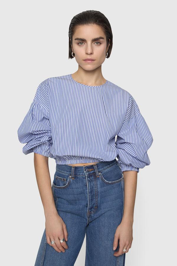 rebecca minkoff Julia Stripe Long Sleeve Top