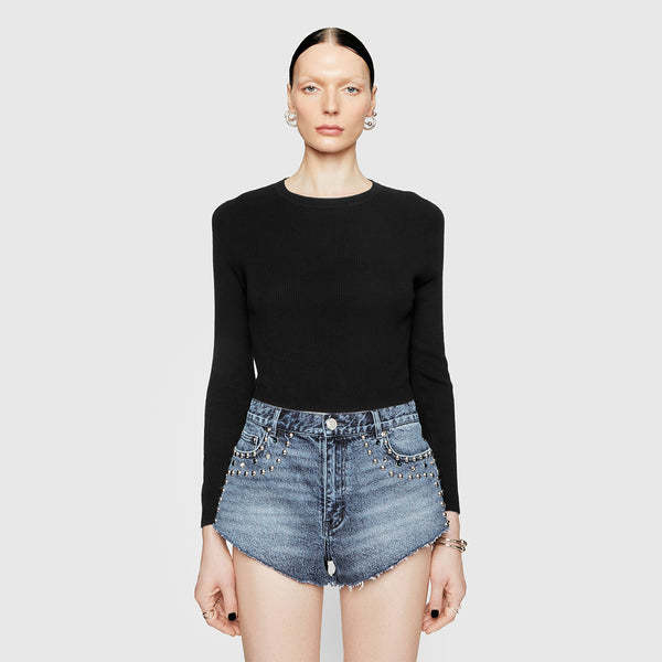 Rebecca Minkoff Leona Cropped Long Sleeve