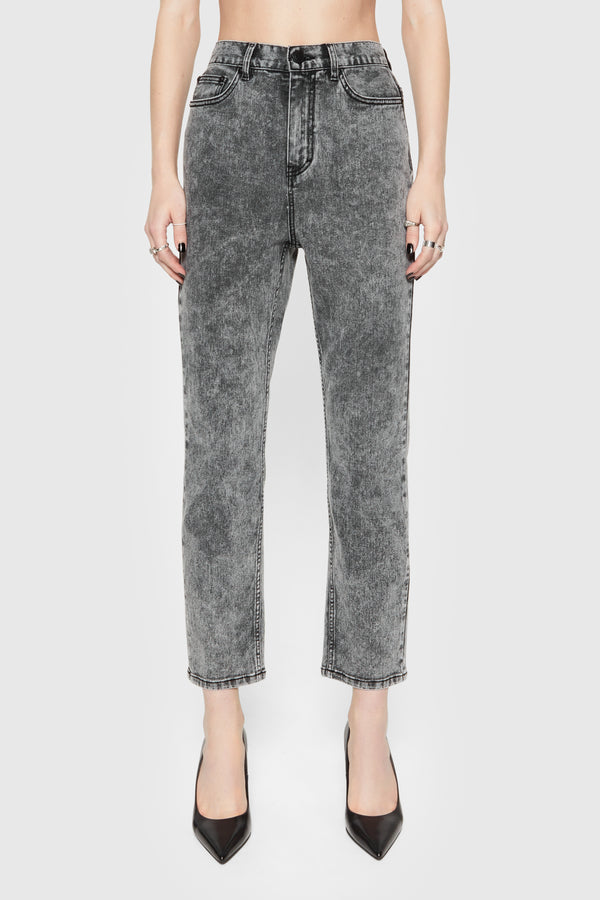 Rebecca Minkoff Lucy Acid-Wash Straight Leg