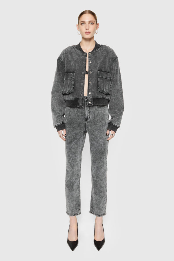 rebecca minkoff Lucy Acid-Wash Straight Leg