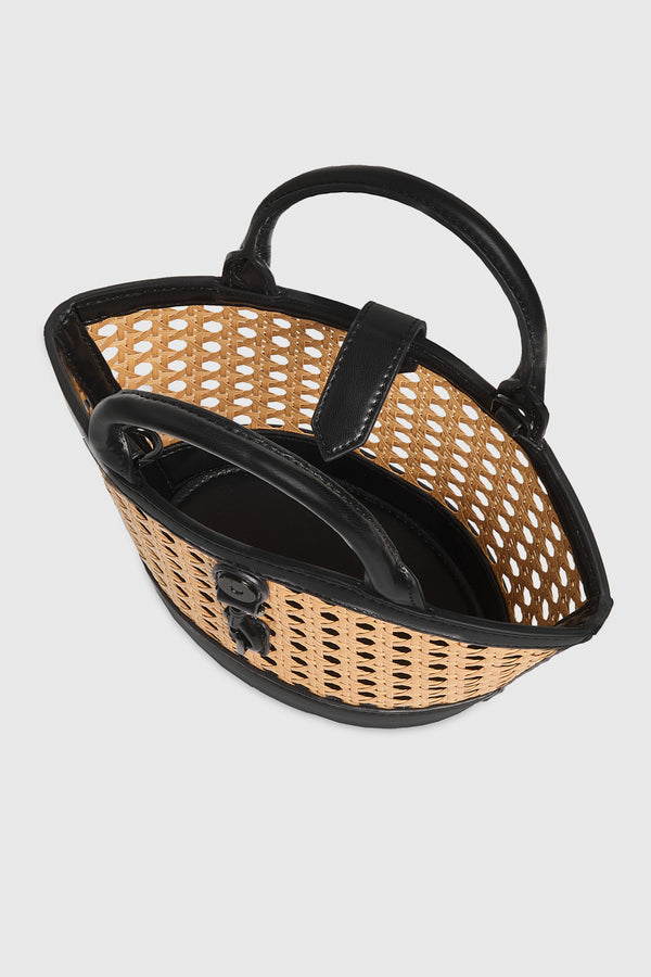 Rebecca Minkoff Megan Micro Fan Tote With Caning