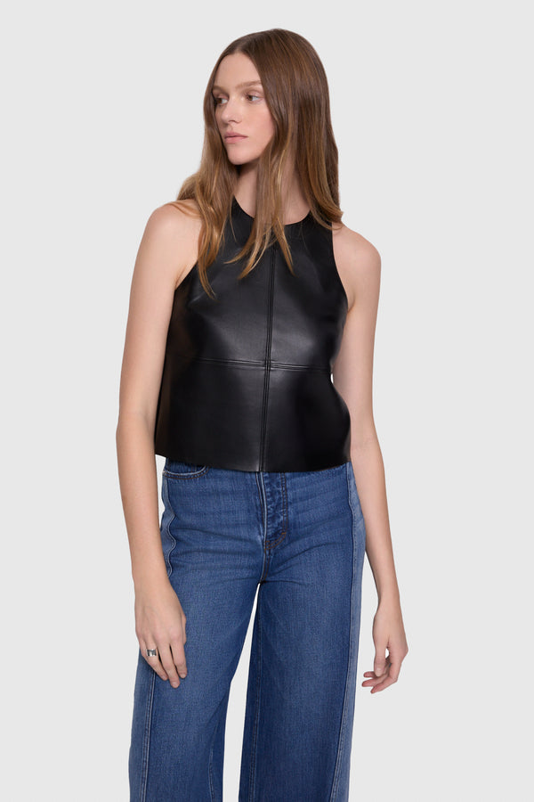 rebecca minkoff Nora Faux Leather Halter