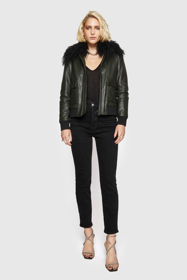 Rebecca Minkoff Orly Aviator Jacket
