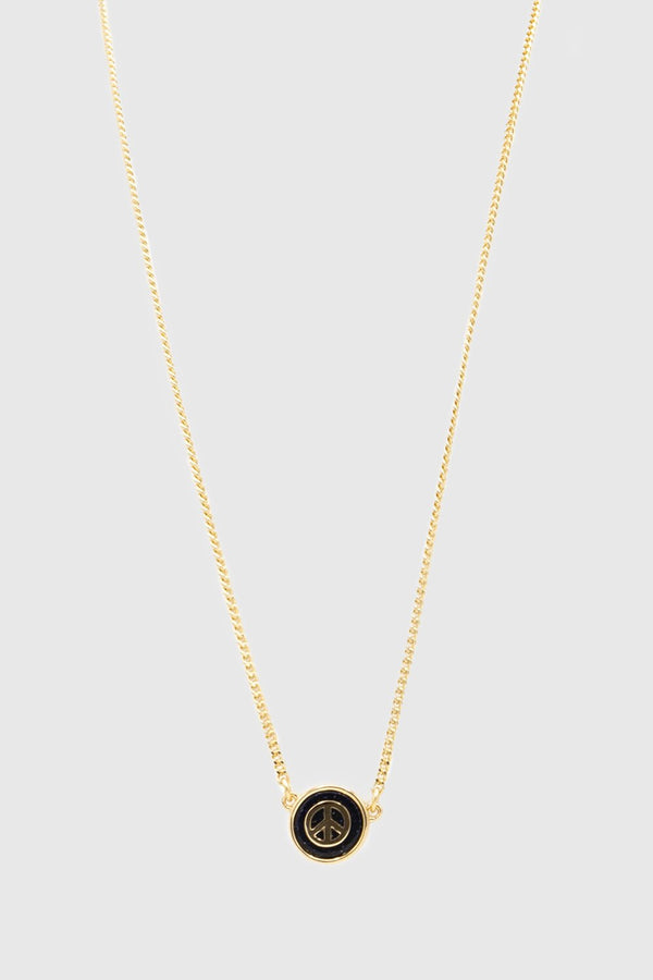 rebecca minkoff Peace Semi Charm Necklace