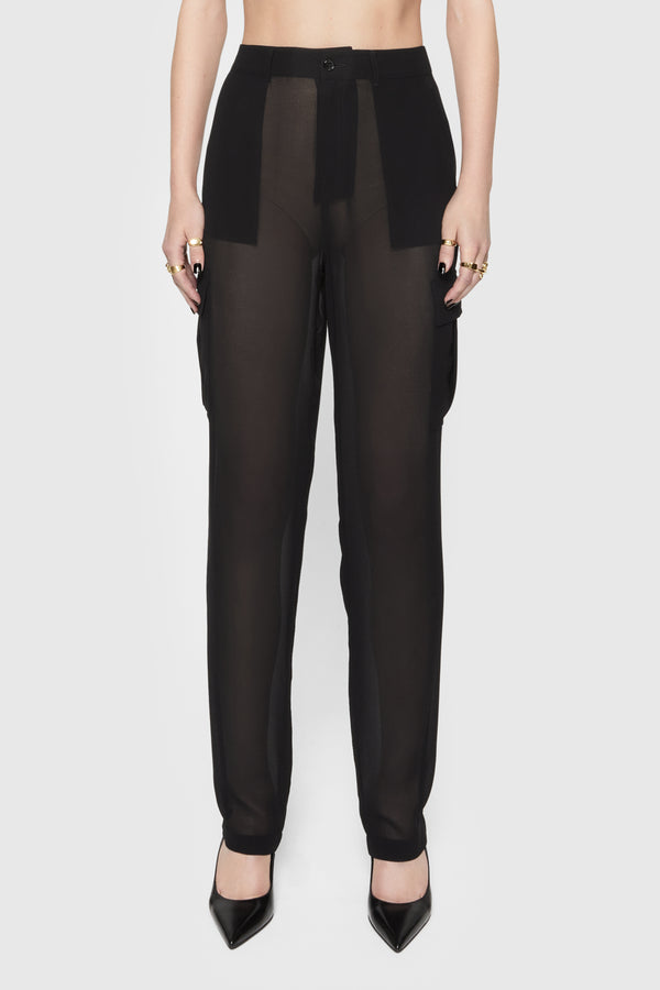 Rebecca Minkoff Presley Sheer Cargo Pant