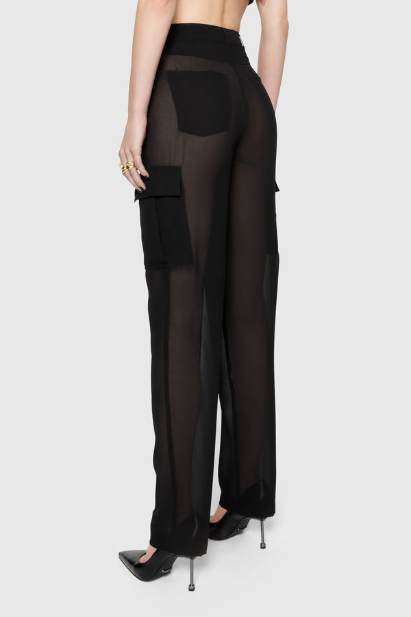 Rebecca Minkoff Presley Sheer Cargo Pant