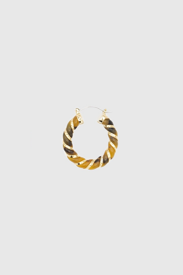 Rebecca Minkoff Resin Rope Hoop Earring