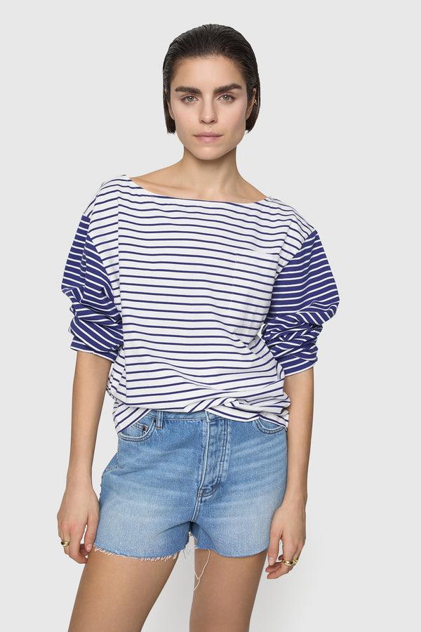 Rebecca Minkoff Ruby Stripe Pocket Tee