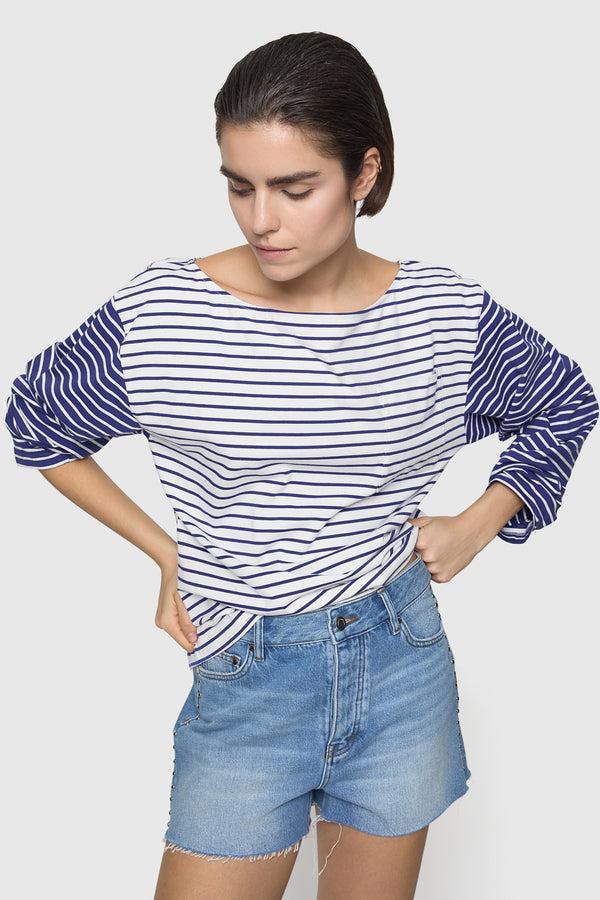 Rebecca Minkoff Ruby Stripe Pocket Tee