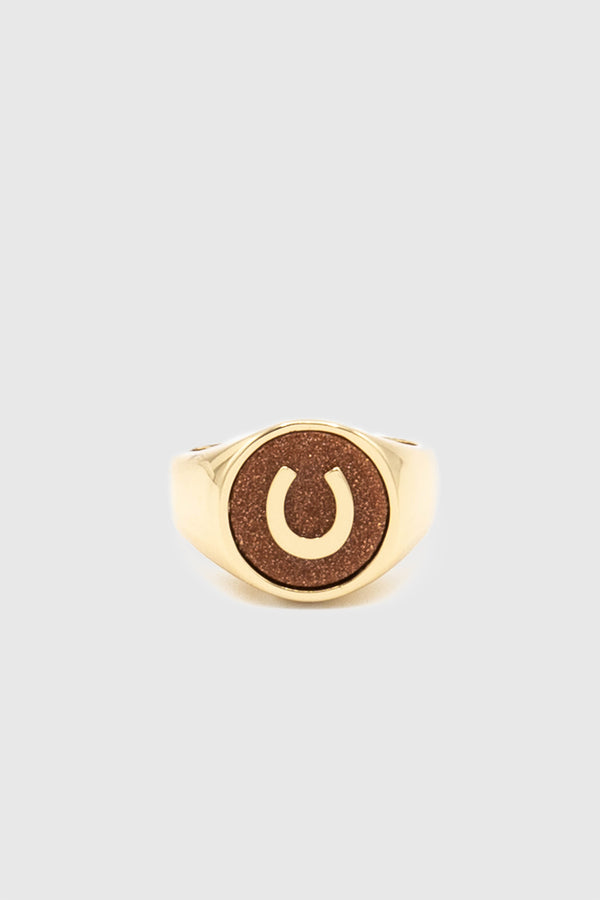 rebecca minkoff Semi Charm Signet Ring