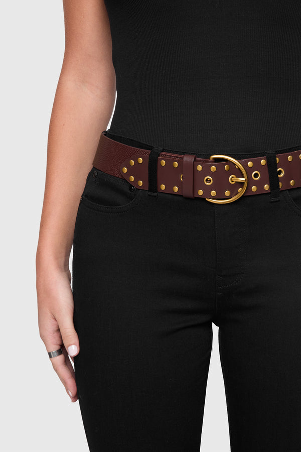 Rebecca Minkoff Studded Grommet Belt