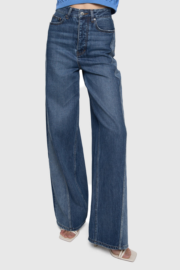 rebecca minkoff Thea Denim Wide Leg Pant