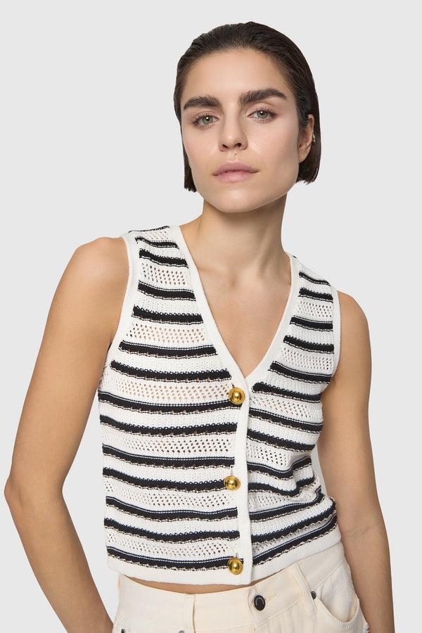 Rebecca Minkoff Vic Stripe Vest