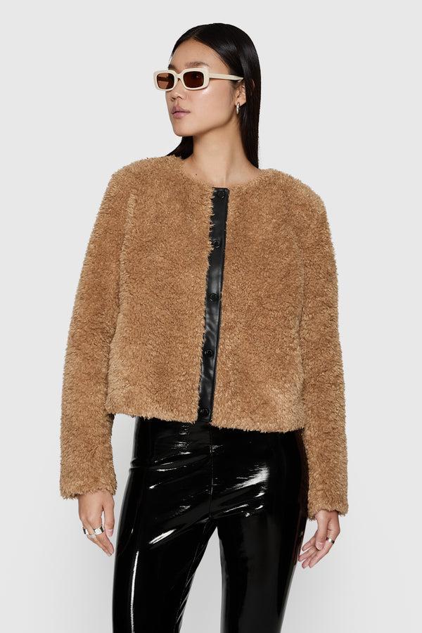 Rebecca Minkoff Wyatt Faux Fur Jacket