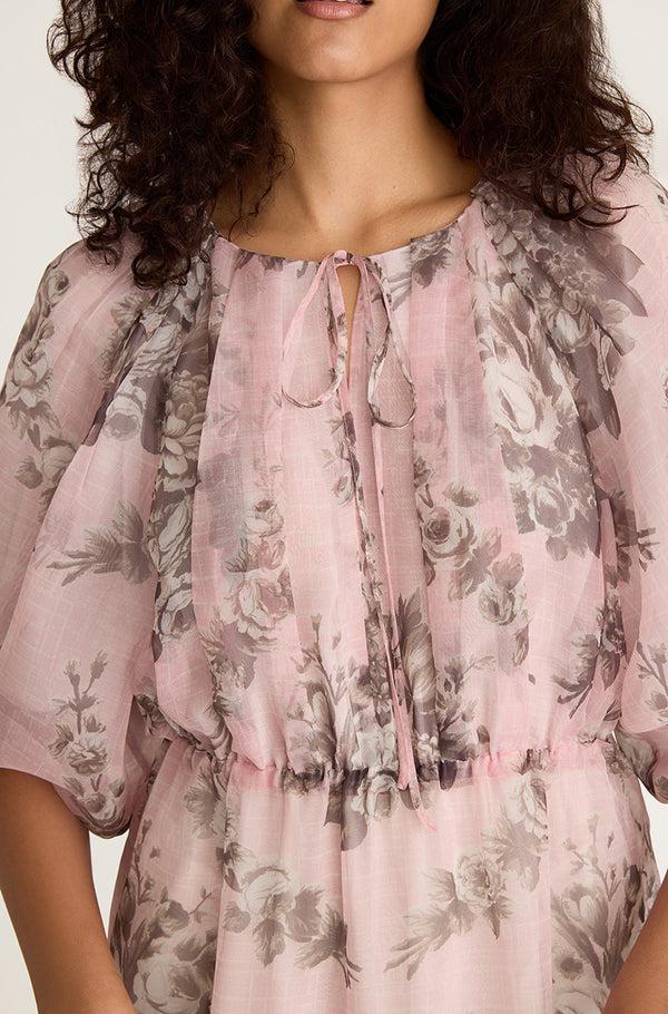 Rebecca Taylor Emblem Fleur Bubble Pencil Slit Dress