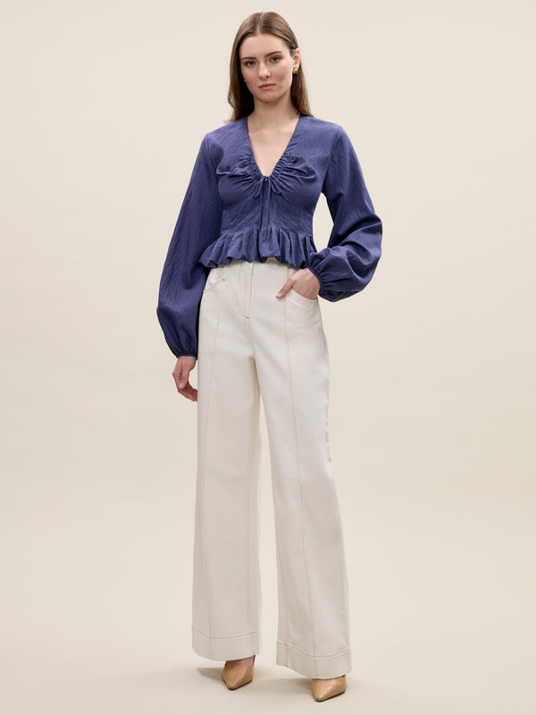 Rebecca Taylor Allegra Stripe Blouse