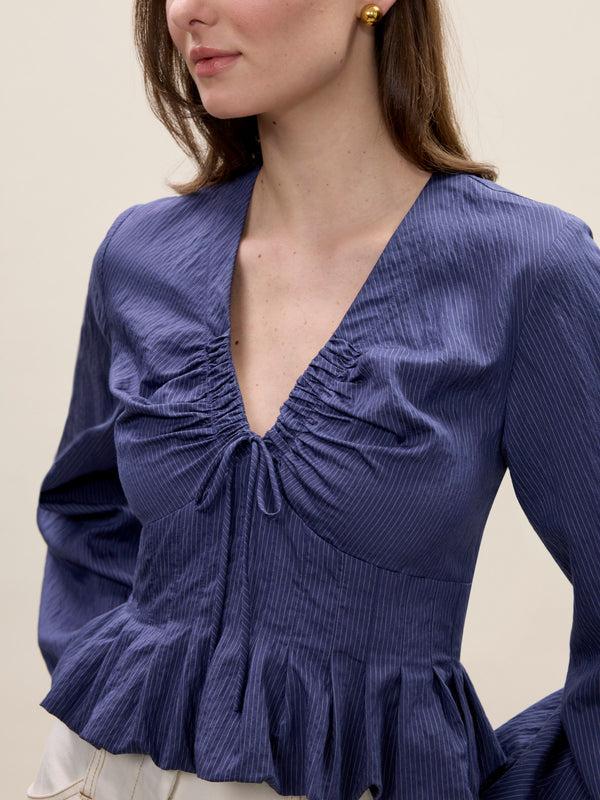 Rebecca Taylor Allegra Stripe Blouse