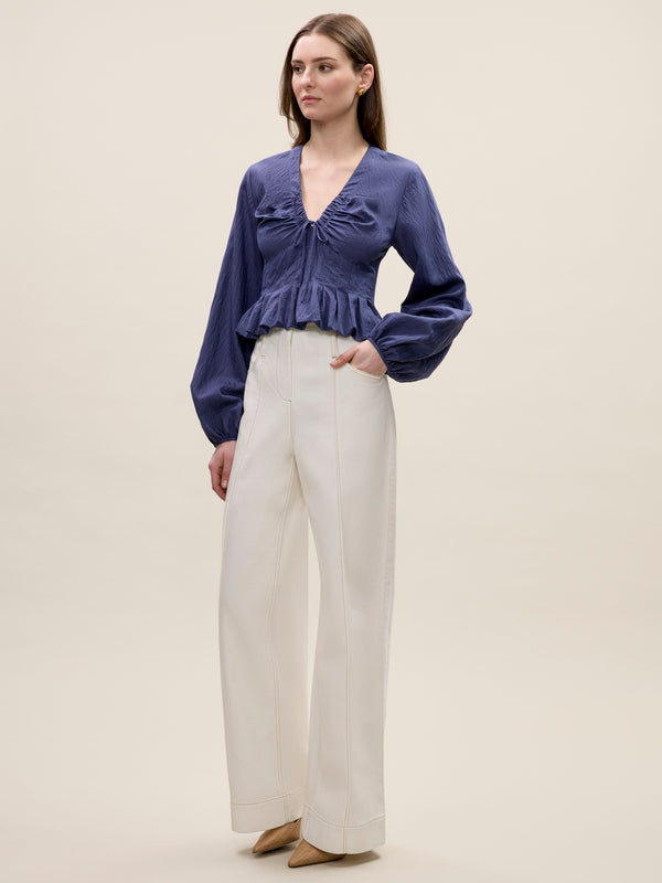 Rebecca Taylor Allegra Stripe Blouse