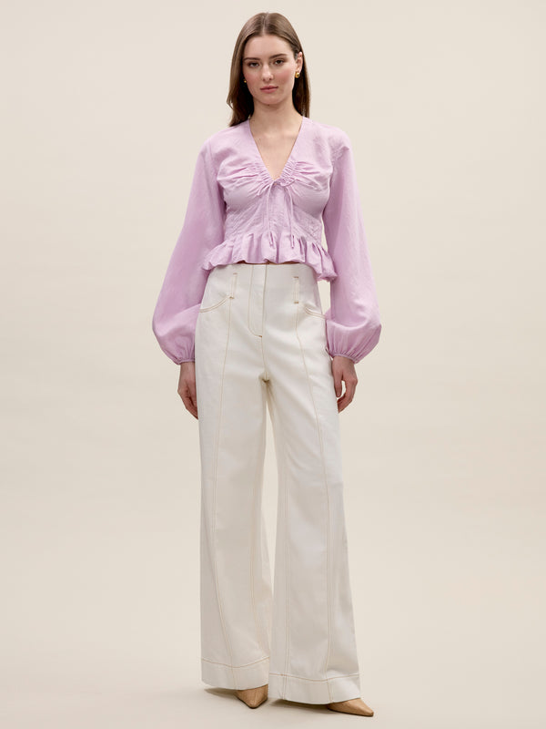 Rebecca Taylor Allegra Stripe Blouse