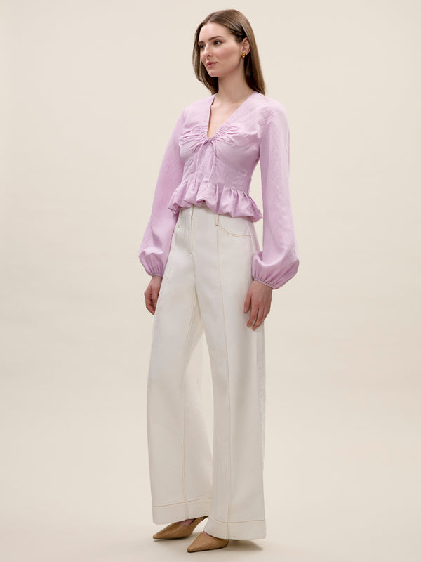 Rebecca Taylor Allegra Stripe Blouse